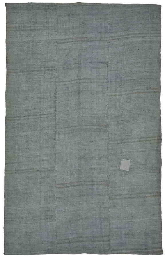 6x9 Grey Over-dyed Hemp Kilim Rug - 50422