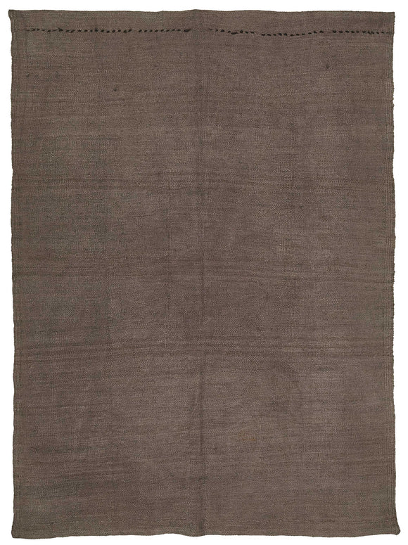 5x8 Brown Over-dyed Hemp Kilim Rug - 50426