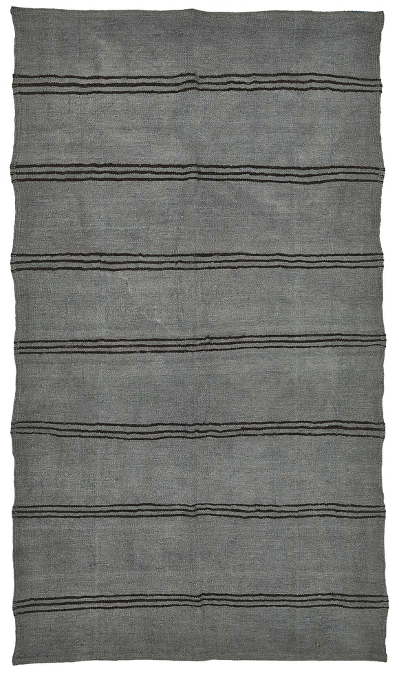 6x10 Grey Over-dyed Hemp Kilim Rug - 50427