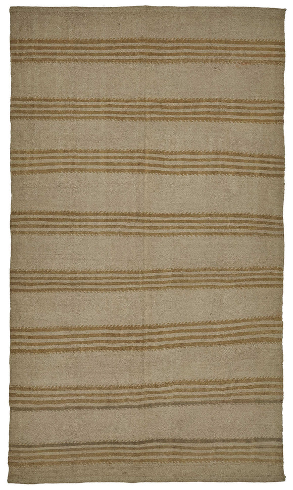 4x8 Brown Over-dyed Hemp Kilim Rug - 50433