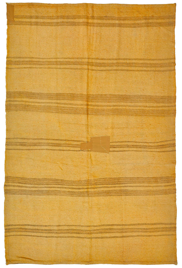 5x8 Yellow Over-dyed Hemp Kilim Rug - 50438