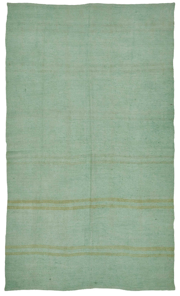 5x9 Turquoise Over-dyed Hemp Kilim Rug - 50443