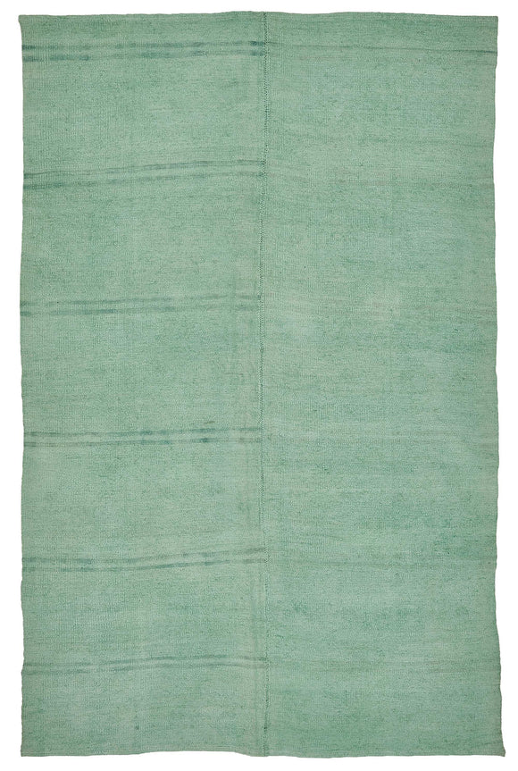 6x9 Turquoise Over-dyed Hemp Kilim Rug - 50453