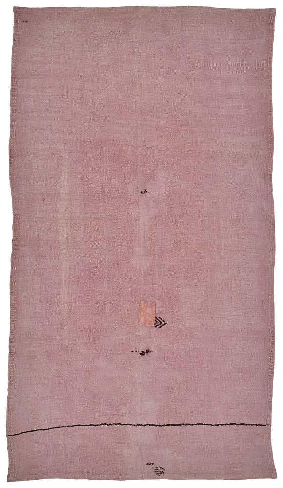 5x10 Pink Over-dyed Hemp Kilim Rug - 50456