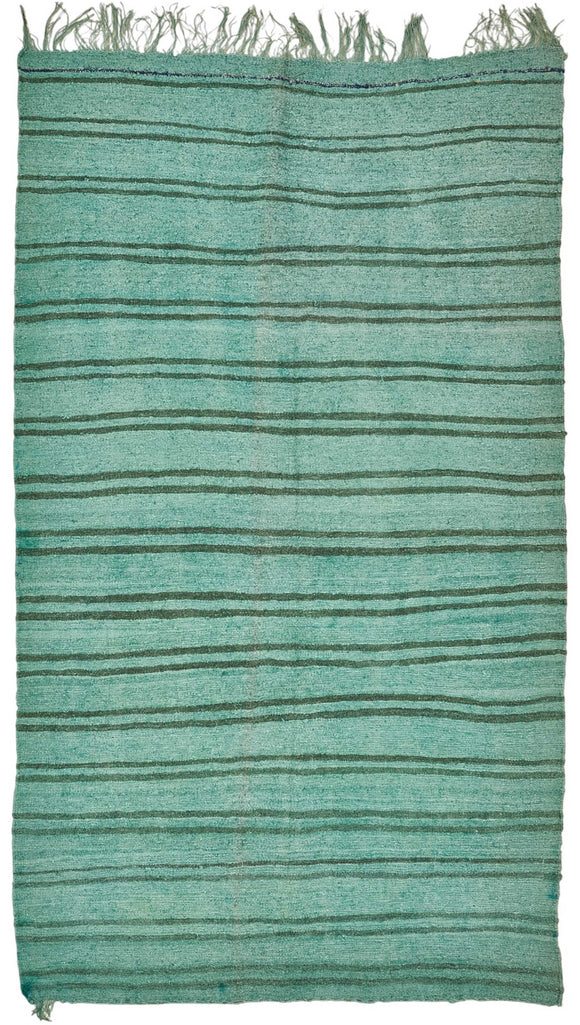 5x9 Turquoise Over-dyed Hemp Kilim Rug - 50458