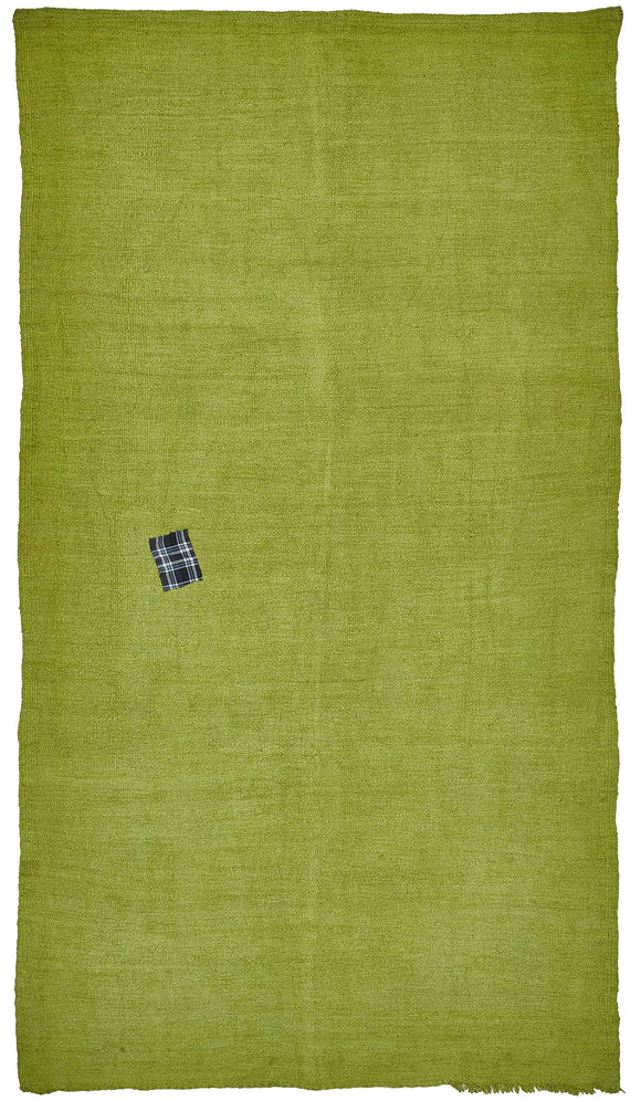 5x10 Green Over-dyed Hemp Kilim Rug - 50460