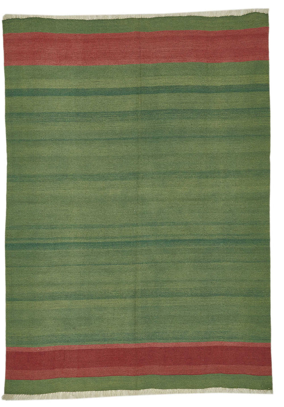 6x8 Handwoven Oushak Kilim Rug - 50499