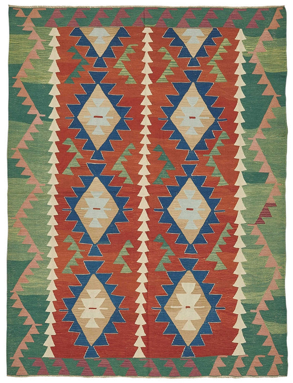 6x9 Handwoven Oushak Kilim Rug - 50504