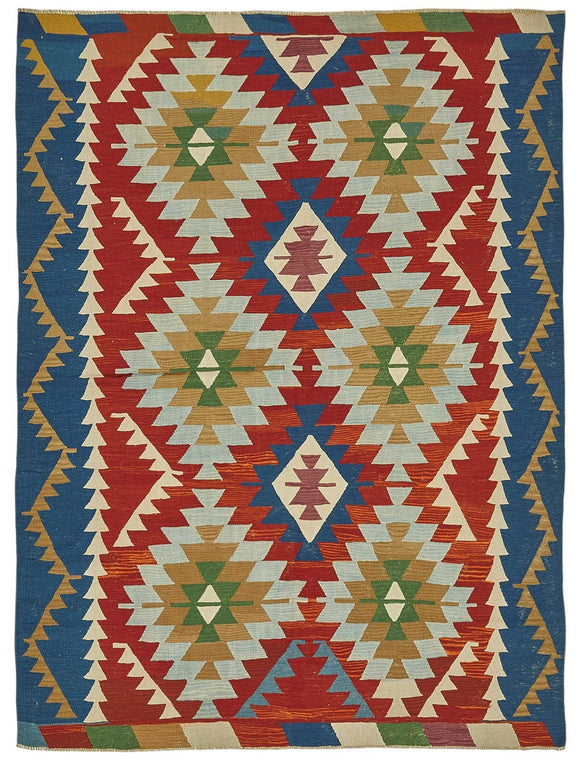6x9 Handwoven Oushak Kilim Rug - 50505