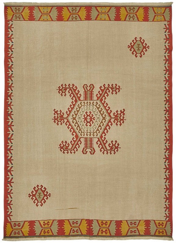 8x11 Handwoven Oushak Kilim Rug - 50509