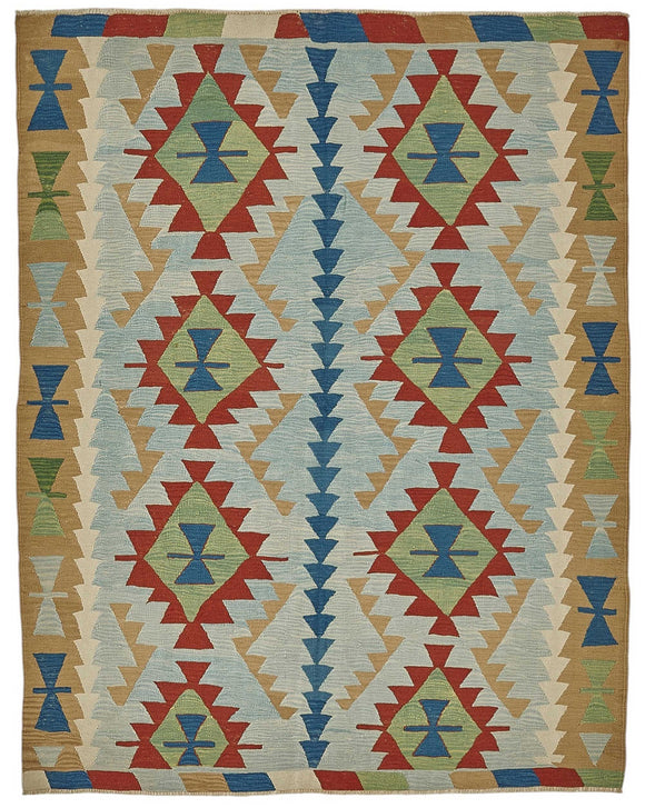 6x8 Handwoven Oushak Kilim Rug - 50512