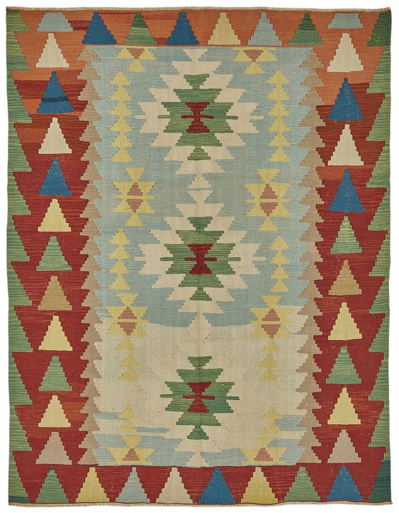 6x8 Handwoven Oushak Kilim Rug - 50513