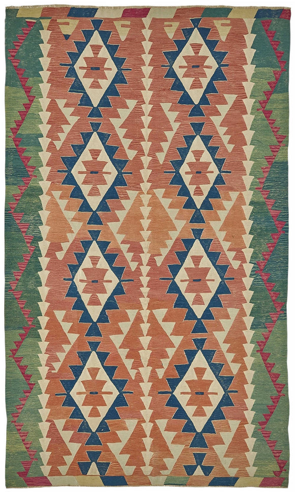 7x11 Handwoven Oushak Kilim Rug - 50519