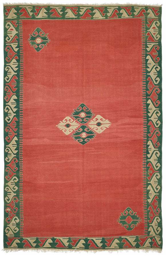6x10 Handwoven Oushak Kilim Rug - 50529