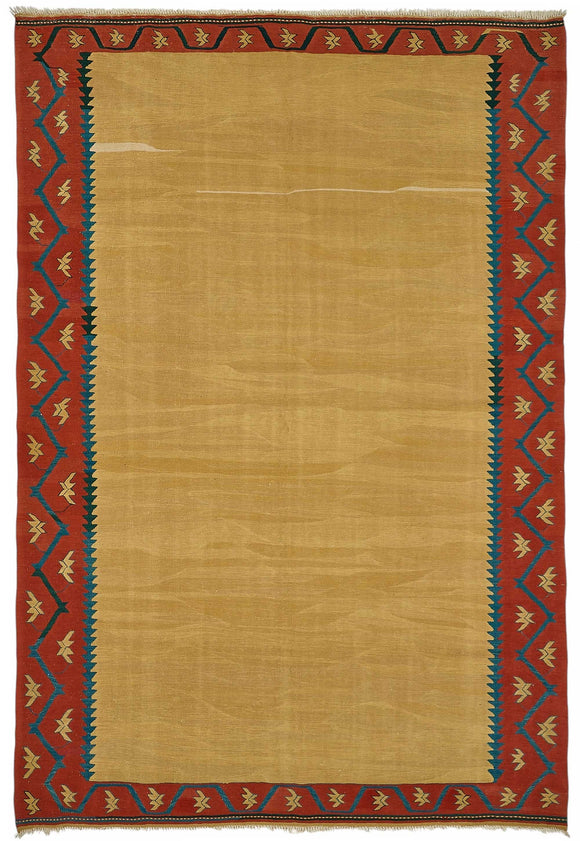 7x10 Handwoven Oushak Kilim Rug - 50541