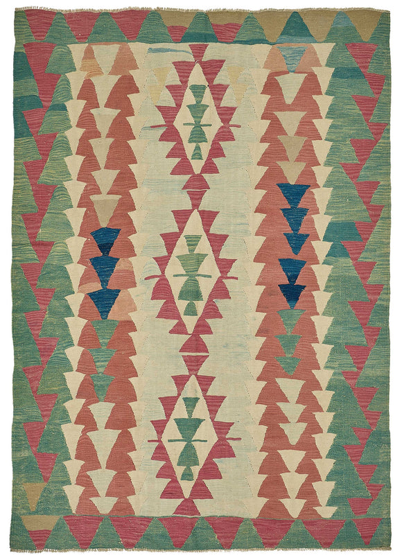 6x9 Handwoven Oushak Kilim Rug - 50548