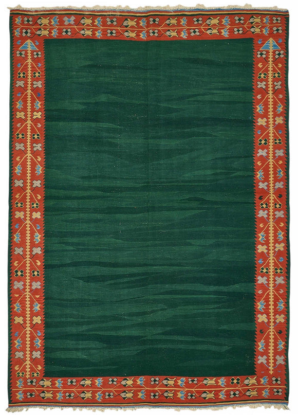 6x8 Handwoven Oushak Kilim Rug - 50555
