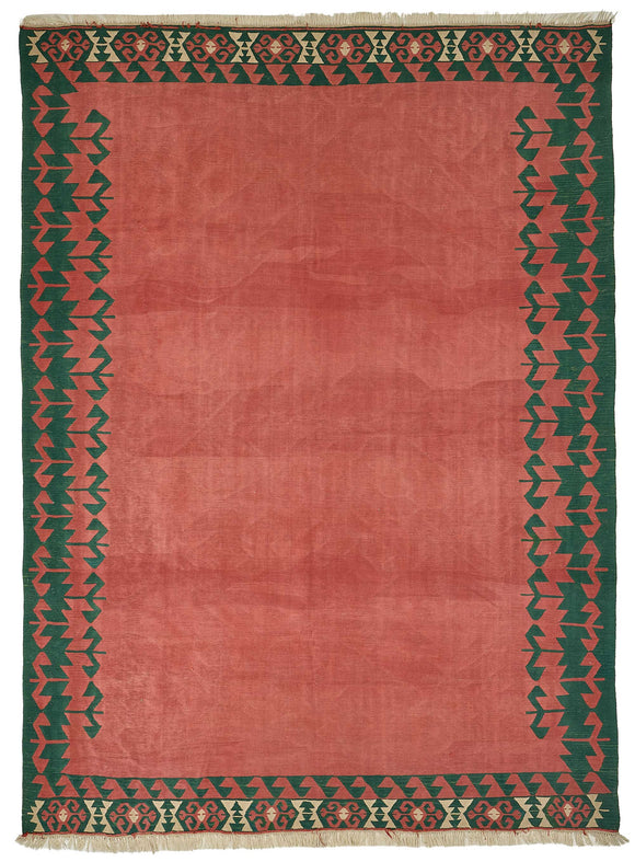 8x11 Handwoven Oushak Kilim Rug - 50565