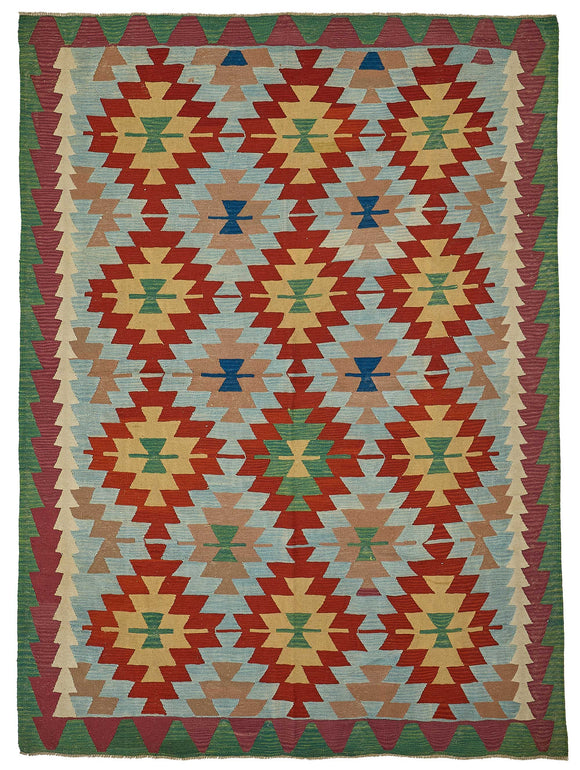 6x9 Handwoven Oushak Kilim Rug - 50570