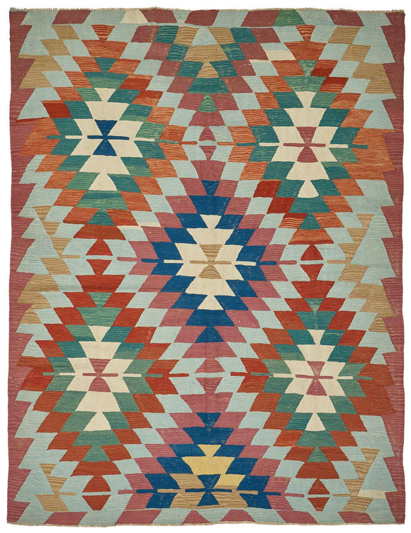 6x9 Handwoven Oushak Kilim Rug - 50588