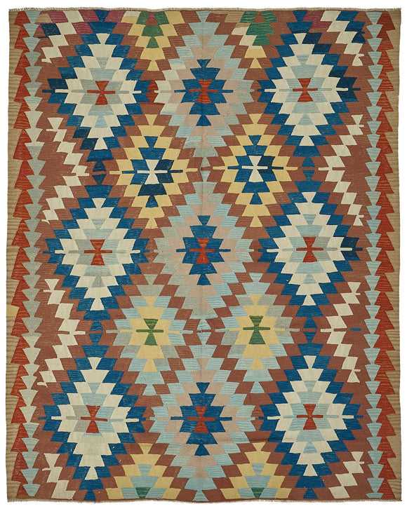 7x9 Handwoven Oushak Kilim Rug - 50600