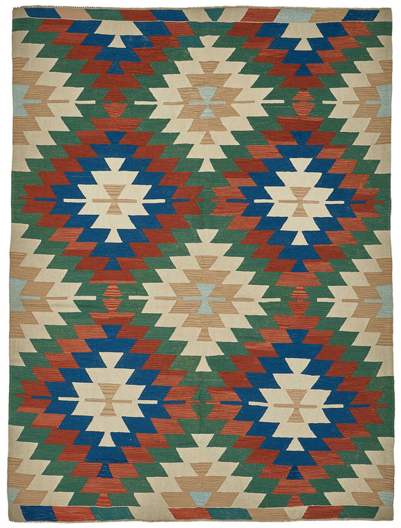 6x8 Handwoven Oushak Kilim Rug - 50605