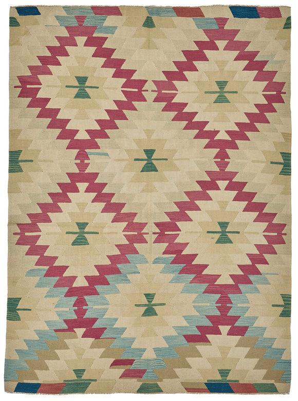 6x9 Handwoven Oushak Kilim Rug - 50608