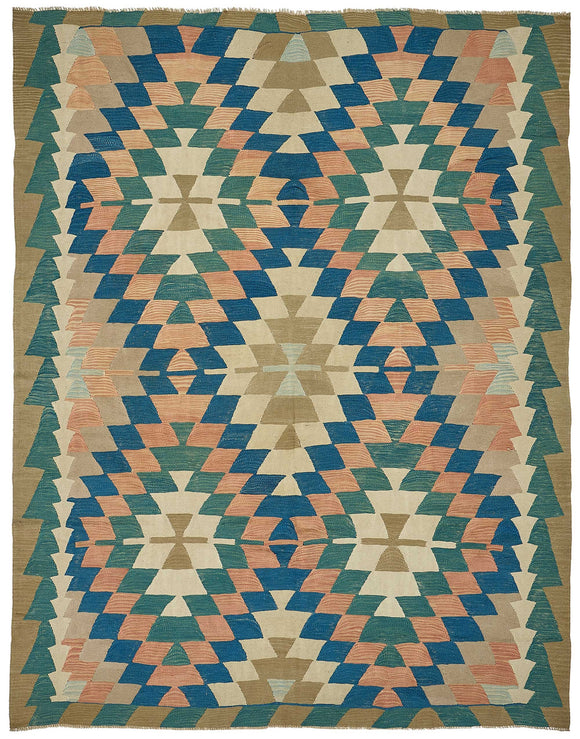 7x8 Handwoven Oushak Kilim Rug - 50611