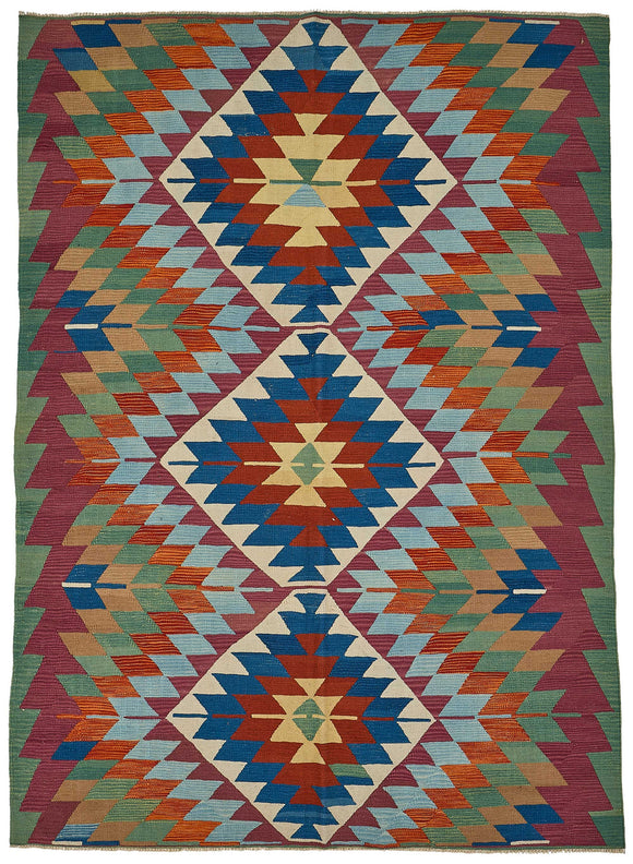 6x9 Handwoven Oushak Kilim Rug - 50620