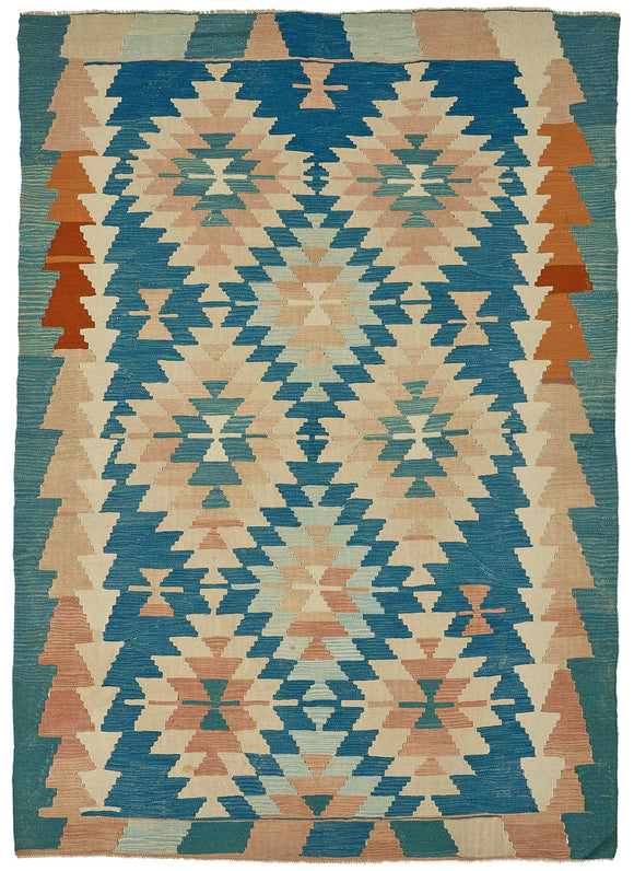 6x9 Handwoven Oushak Kilim Rug - 50628