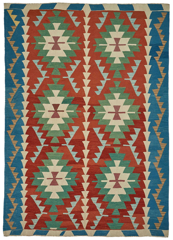 6x9 Handwoven Oushak Kilim Rug - 50649