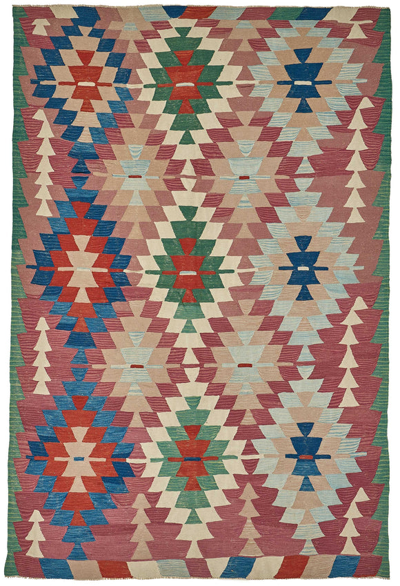6x9 Handwoven Oushak Kilim Rug - 50654