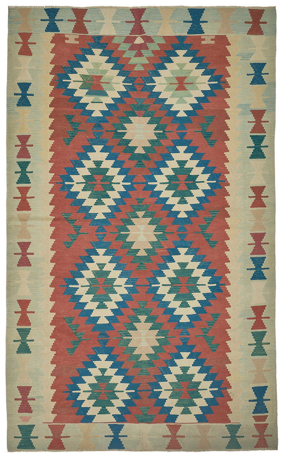 7x11 Handwoven Oushak Kilim Rug - 50666