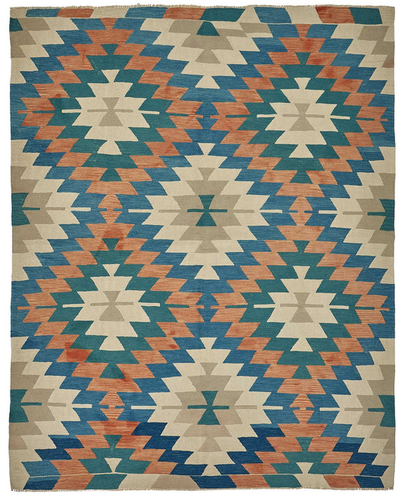 7x8 Handwoven Oushak Kilim Rug - 50670