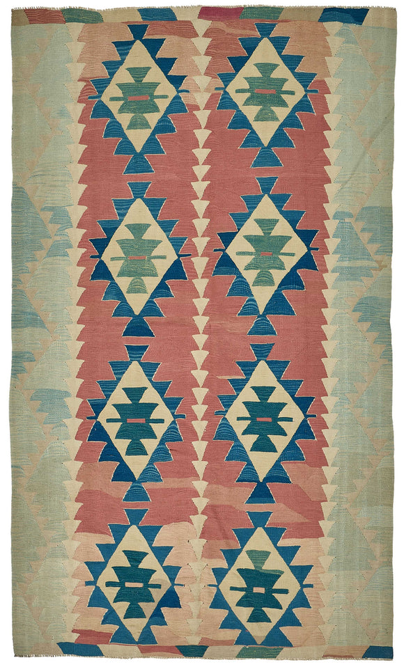 6x10 Handwoven Oushak Kilim Rug - 50677