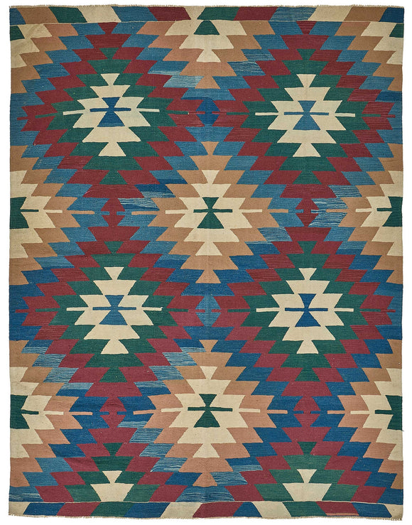 6x8 Handwoven Oushak Kilim Rug - 50686