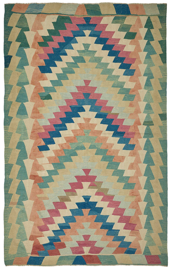 7x11 Handwoven Oushak Kilim Rug - 50687