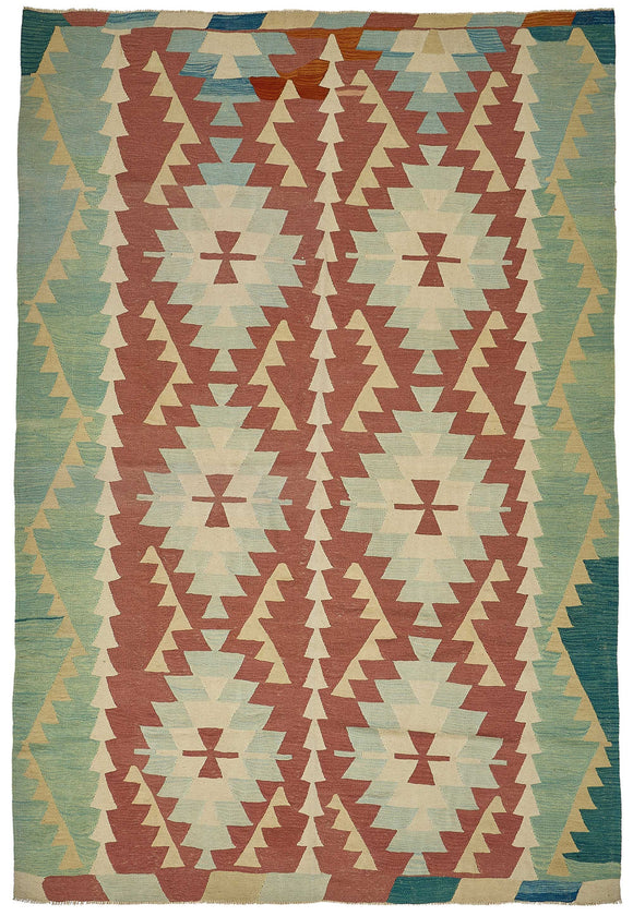 7x10 Handwoven Oushak Kilim Rug - 50700