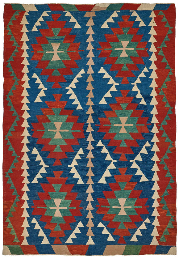 6x9 Handwoven Oushak Kilim Rug - 50702