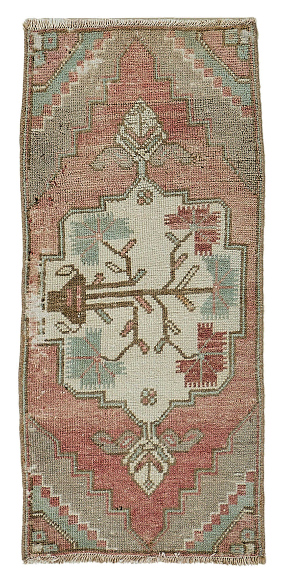 1x3 Vintage Turkish Small Rug - 50708