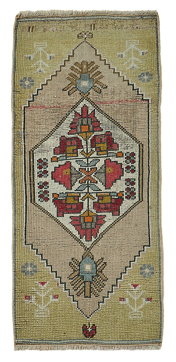 1x3 Vintage Turkish Small Rug - 50710