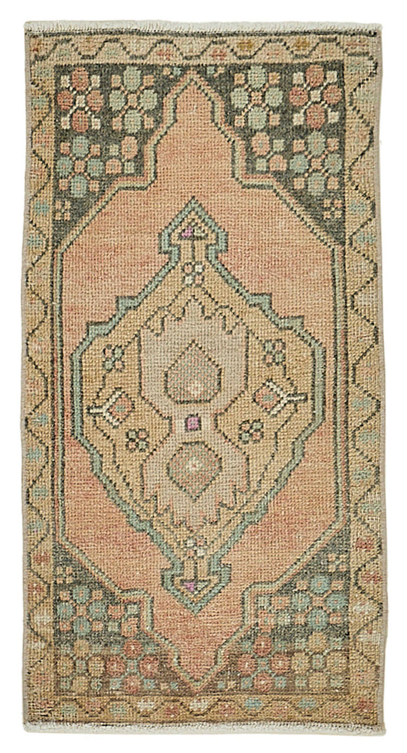 1x3 Vintage Turkish Small Rug - 50721