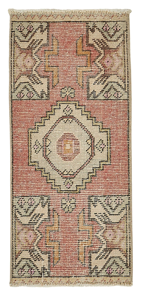 1x3 Vintage Turkish Small Rug - 50724