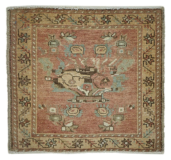 2x2 Vintage Turkish Small Rug - 50733