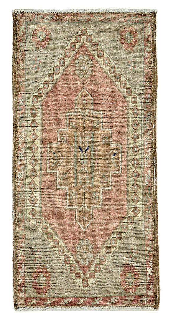 1x3 Vintage Turkish Small Rug - 50740