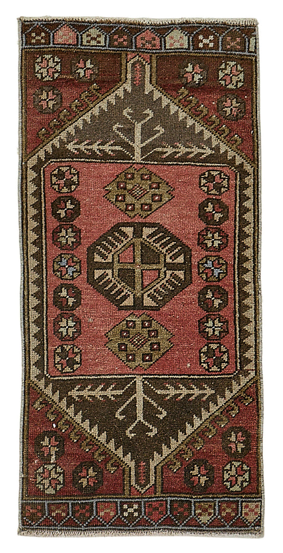 2x3 Red Overdyed Rug - 50772
