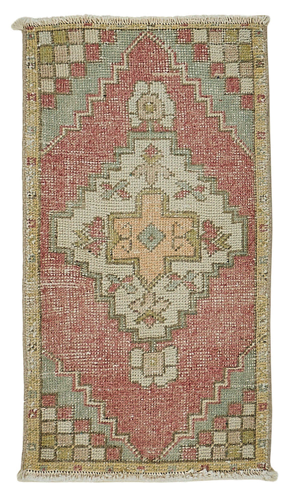 1x3 Vintage Turkish Small Rug - 50774