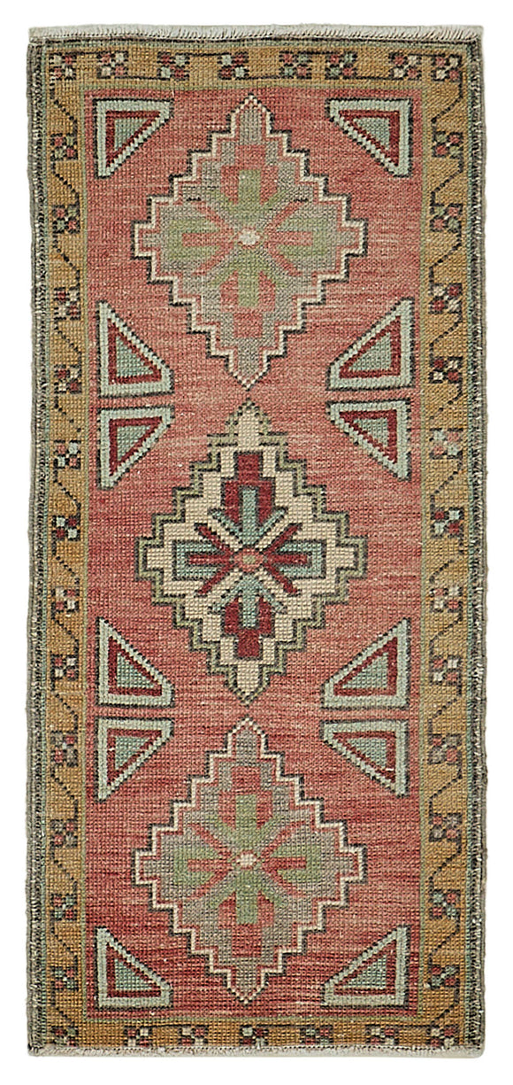 1x3 Vintage Turkish Small Rug - 50776