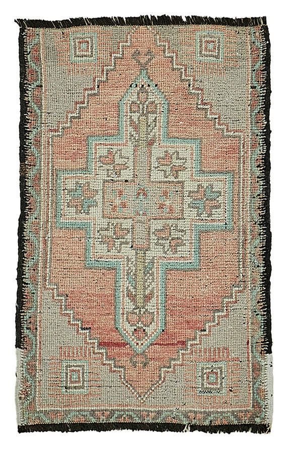 2x2 Vintage Turkish Small Rug - 50792