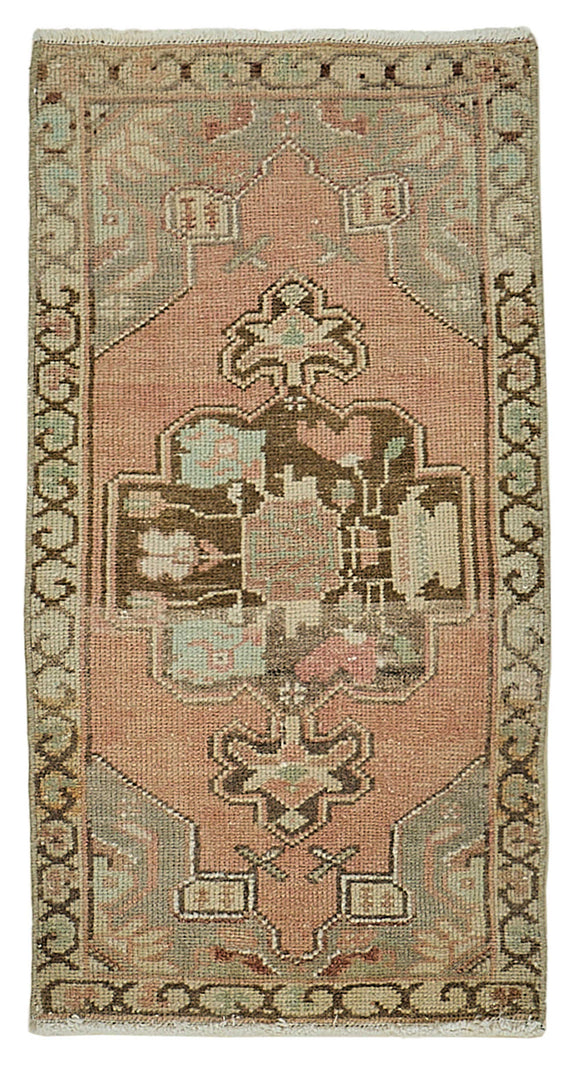 1x3 Vintage Turkish Small Rug - 50796